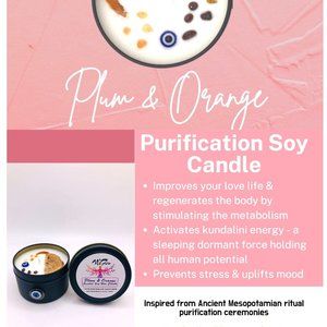 Purification Soy Candle-Plum and Orange
